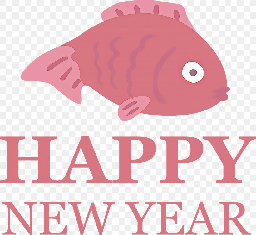 Happy New Year Happy Chinese New Year, PNG, 3000x2758px, Happy New Year, Biology, Fish, Happy Chinese New Year, Logo Download Free