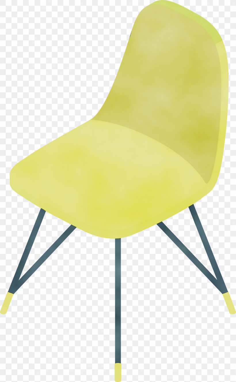 Chair Plastic Yellow, PNG, 1858x3000px, Watercolor, Chair, Paint, Plastic, Wet Ink Download Free