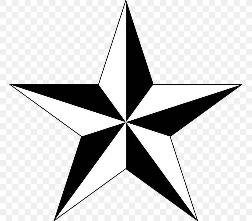 Nautical Star Tattoo Symbol Clip Art, PNG, 757x720px, Nautical Star, Area, Artwork, Black And White, Drawing Download Free