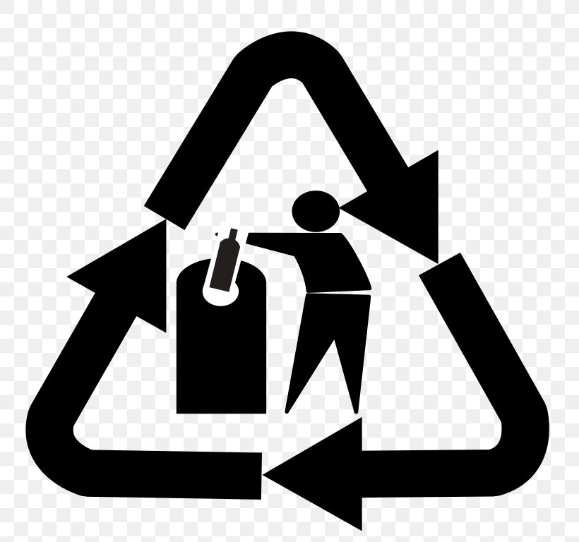 Recycling Symbol Recycling Codes Plastic Glass Recycling, PNG, 768x768px, Recycling Symbol, Black And White, Brand, Glass, Glass Recycling Download Free
