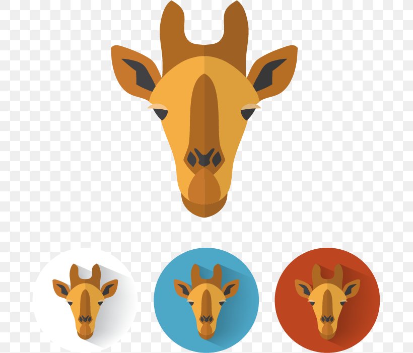Northern Giraffe Euclidean Vector Clip Art, PNG, 691x701px, Northern Giraffe, Animal, Cattle Like Mammal, Element, Giraffe Download Free