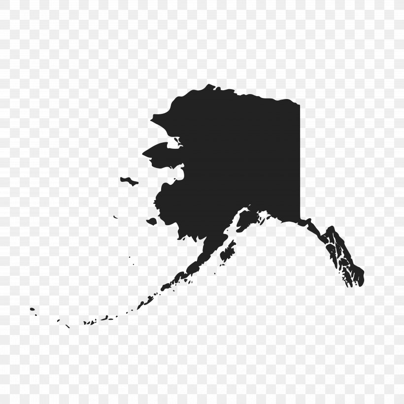 Alaska Vector Map, PNG, 5000x5000px, Alaska, Art, Black, Black And White, Brand Download Free