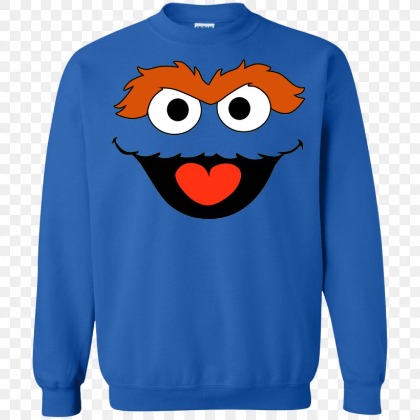 T-shirt Oscar The Grouch Hoodie Ernie Sweater, PNG, 1155x1155px, Tshirt, Active Shirt, Blue, Clothing, Crew Neck Download Free