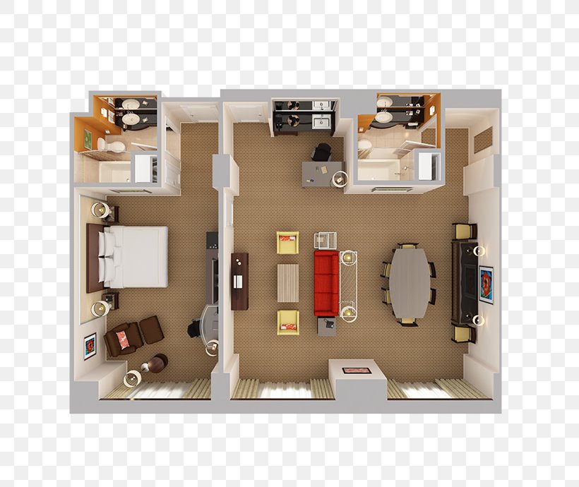 Bedroom House Plan, PNG, 690x690px, 3d Floor Plan, Bedroom, Bathroom, Bed, Building Download Free