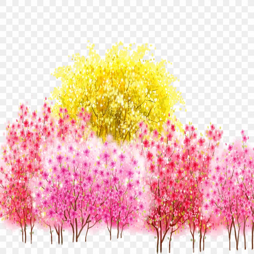 Computer File, PNG, 5000x5000px, Flower, Blossom, Branch, Christmas Tree, Color Download Free
