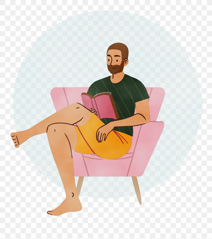 Sitting Angle Chair Cartoon H&m, PNG, 2222x2500px, Reading Book, Angle, Cartoon, Chair, Free Time Download Free