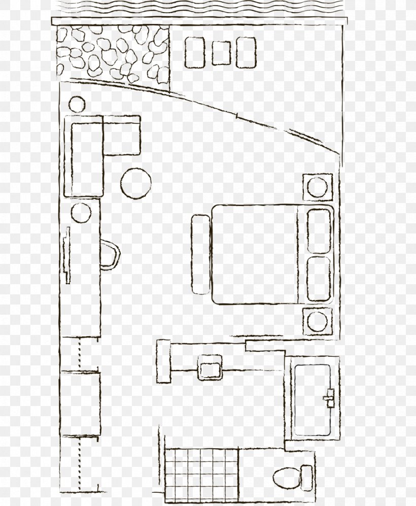 Floor Plan Loden Hotel Room Garden, PNG, 1165x1417px, Floor Plan, Area, Artwork, Bed, Black And White Download Free
