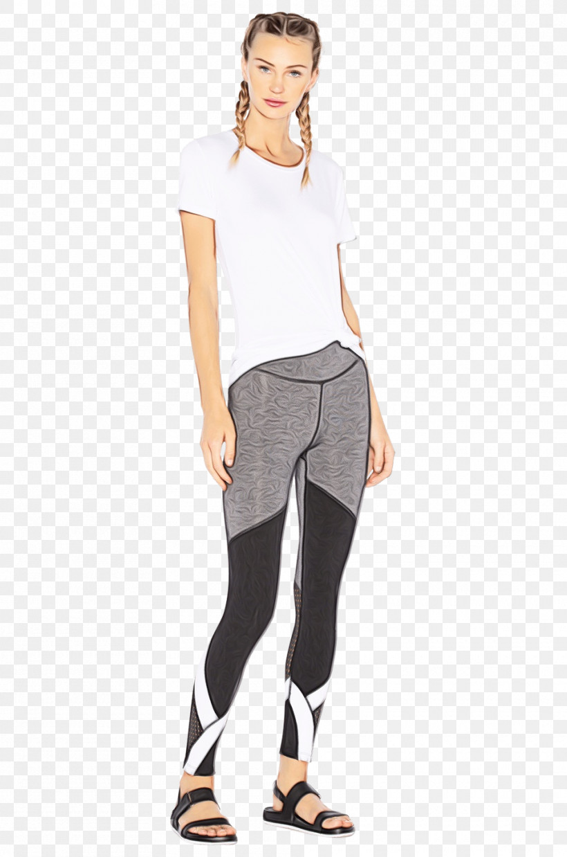 Leggings T-shirt Falabella White Waist, PNG, 960x1450px, Watercolor, Active Pants, Beige, Black, Clothing Download Free