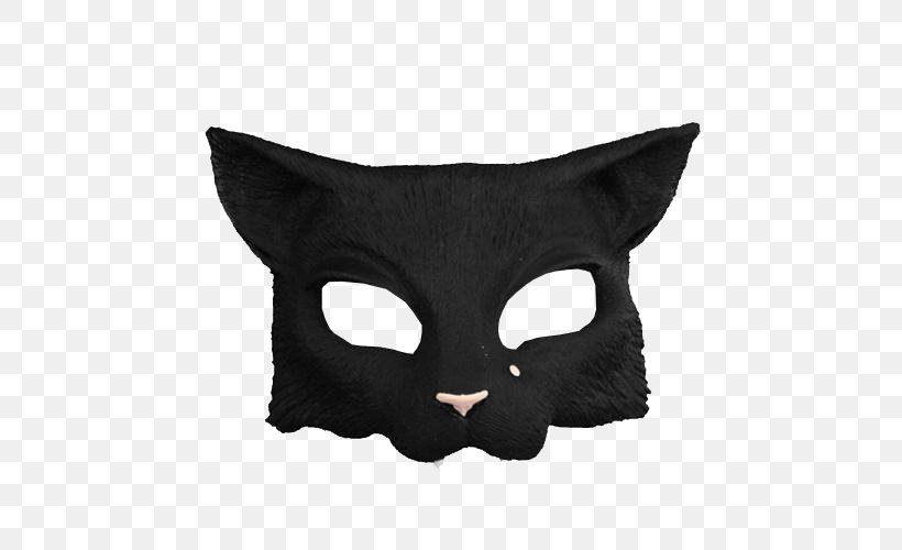 Whiskers Cat Mask Snout Black M, PNG, 500x500px, Whiskers, Black, Black Cat, Black M, Cat Download Free