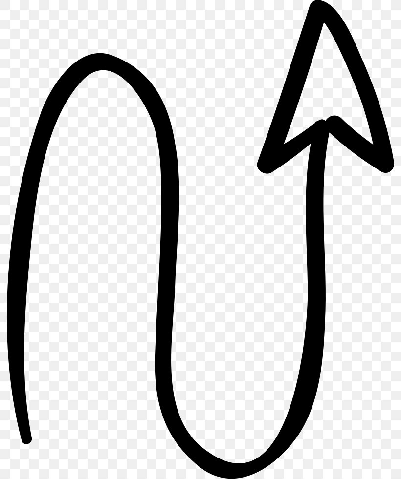 Arrow Line Clip Art Curve, PNG, 794x981px, Curve, Area, Black And White, Rim, Symbol Download Free
