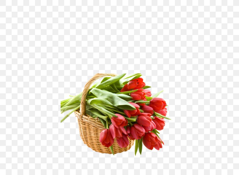 Tulip Basket Cut Flowers Flower Bouquet, PNG, 600x600px, Tulip, Artificial Flower, Basket, Cut Flowers, Floral Design Download Free