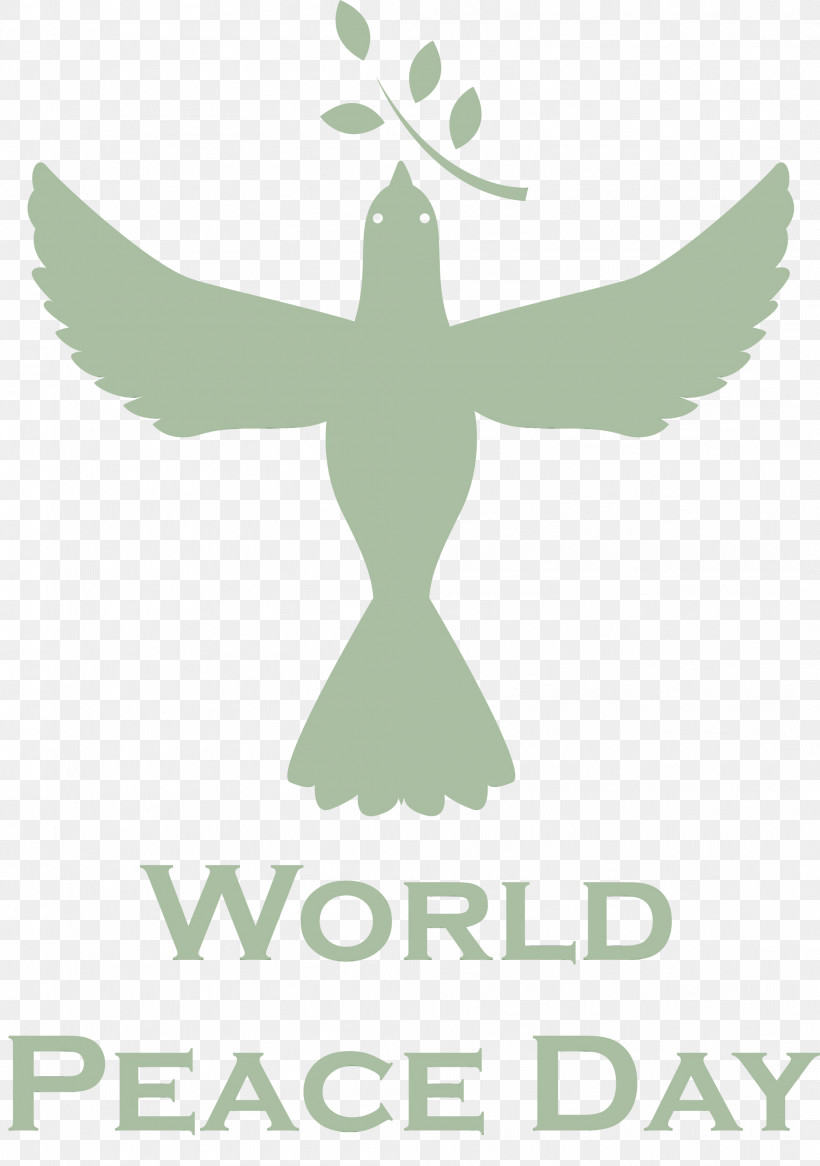 Logo Birds Character Green Font, PNG, 2108x3000px, World Peace Day, Birds, Character, Green, Human Biology Download Free