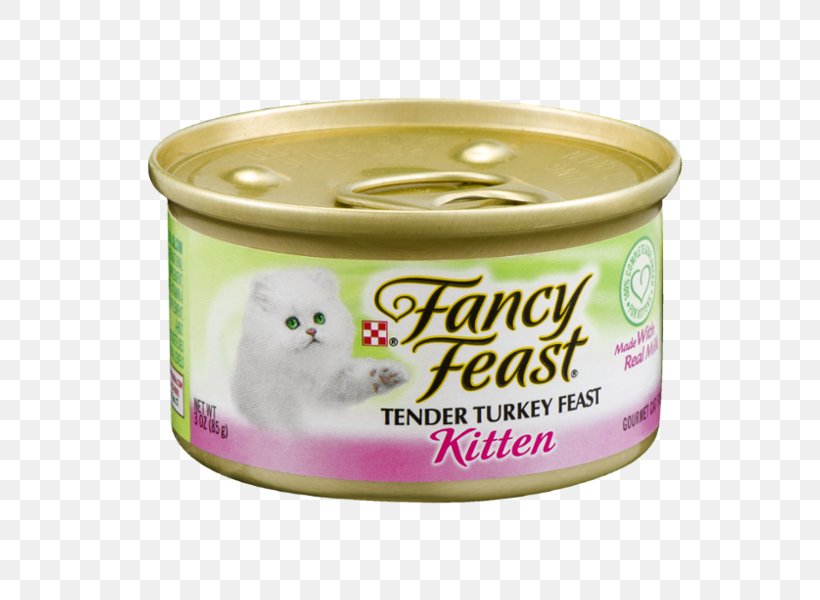 Cat Food Fancy Feast Gourmet Kitten Tender Canned Food Fancy Feast Gourmet Kitten Tender Canned Food, PNG, 600x600px, Cat Food, Canning, Cat, Fancy Feast, Flavor Download Free
