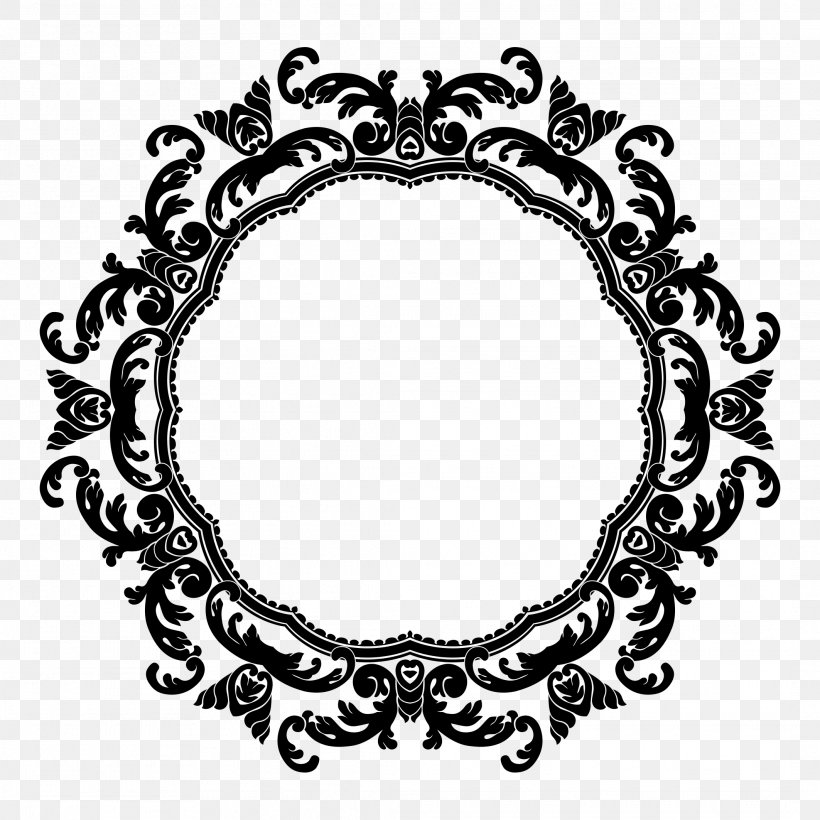 Flower Picture Frame Clip Art, PNG, 2126x2126px, Picture Frames, Black And White, Cdr, Flower, Information Download Free