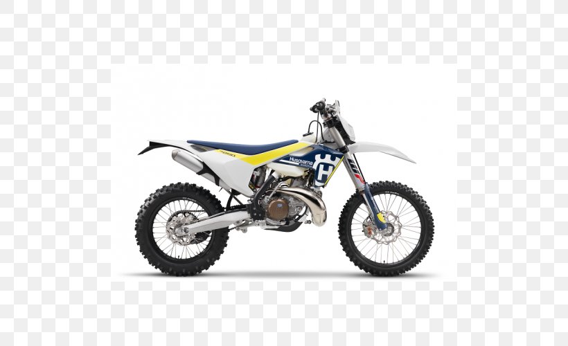 Husqvarna Motorcycles Two-stroke Engine Husqvarna Group Enduro Motorcycle, PNG, 500x500px, 2017, Husqvarna Motorcycles, Allterrain Vehicle, Automotive Exhaust, Automotive Wheel System Download Free