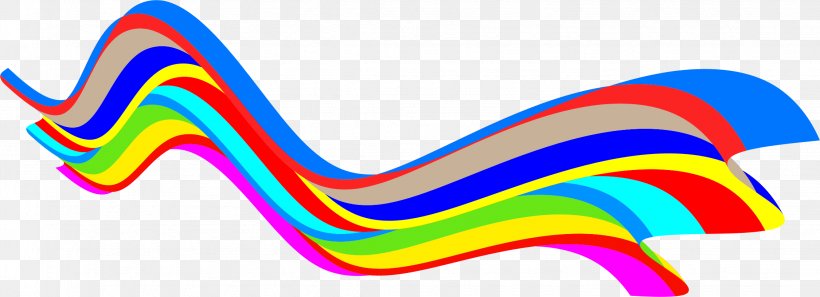 Rainbow Wave Clip Art, PNG, 2250x816px, Rainbow, Animal Figure, Color, Motif, Wave Download Free