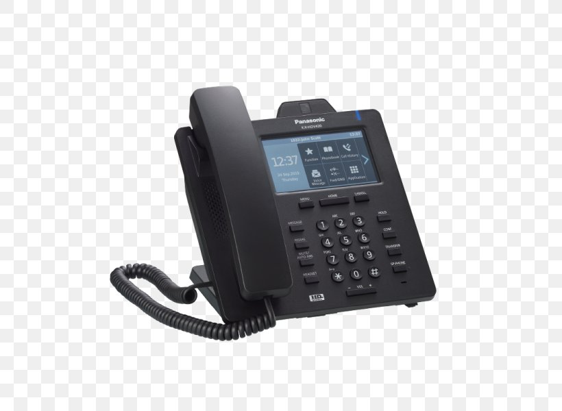 VoIP Phone Panasonic KX-HDV330 Telephone Panasonic HDUBPNKXHDV430NE, PNG, 600x600px, Voip Phone, Answering Machine, Business Telephone System, Communication, Corded Phone Download Free
