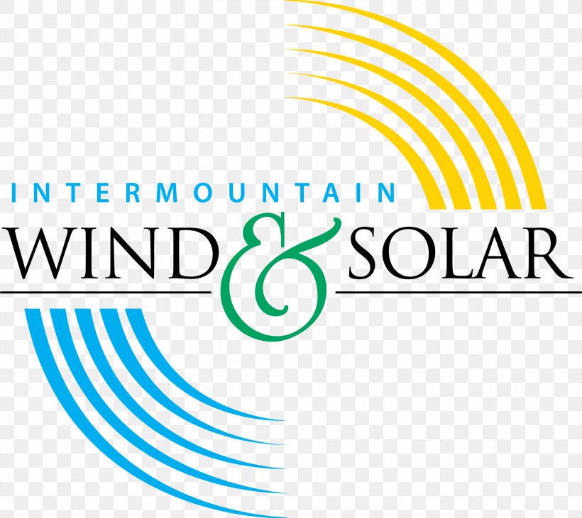 Intermountain Wind & Solar Logo Brand Product Font, PNG, 3000x2676px, Intermountain Wind Solar, Area, Blue, Brand, Diagram Download Free