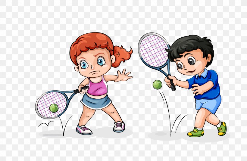 Tennis Cartoon Royalty-free Racket, PNG, 1495x977px, Watercolor, Cartoon, Flower, Frame, Heart Download Free