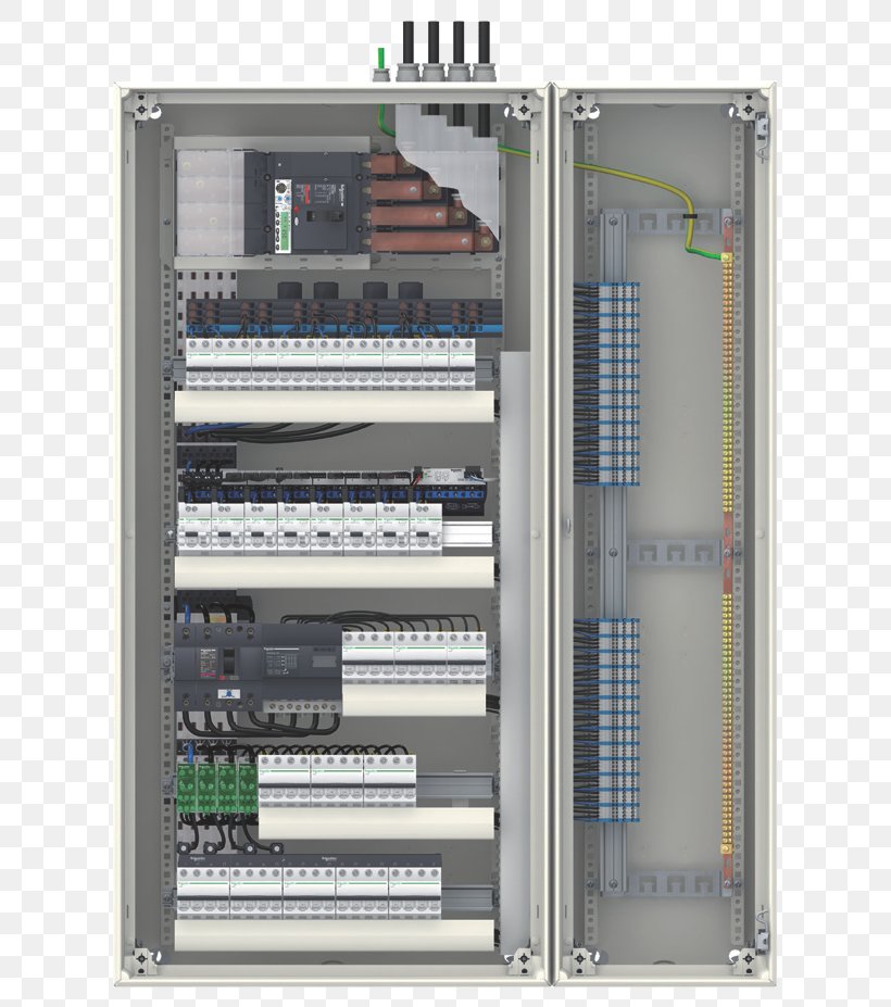 Schneider Electric Electrical Enclosure Distribution Board Computer Hardware Electric Power Distribution, PNG, 741x927px, Schneider Electric, Cable Management, Computer Cluster, Computer Hardware, Computer Network Download Free