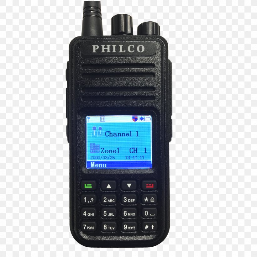 Telephone Walkie-talkie Two-way Radio Digital Mobile Radio, PNG, 1000x1000px, Telephone, Amateur Radio, Communication Device, Continuous Tonecoded Squelch System, Digital Mobile Radio Download Free