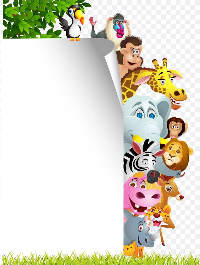 Animal Jungle Clip Art, PNG, 819x1086px, Animal, Art, Cartoon, Cuteness, Happiness Download Free