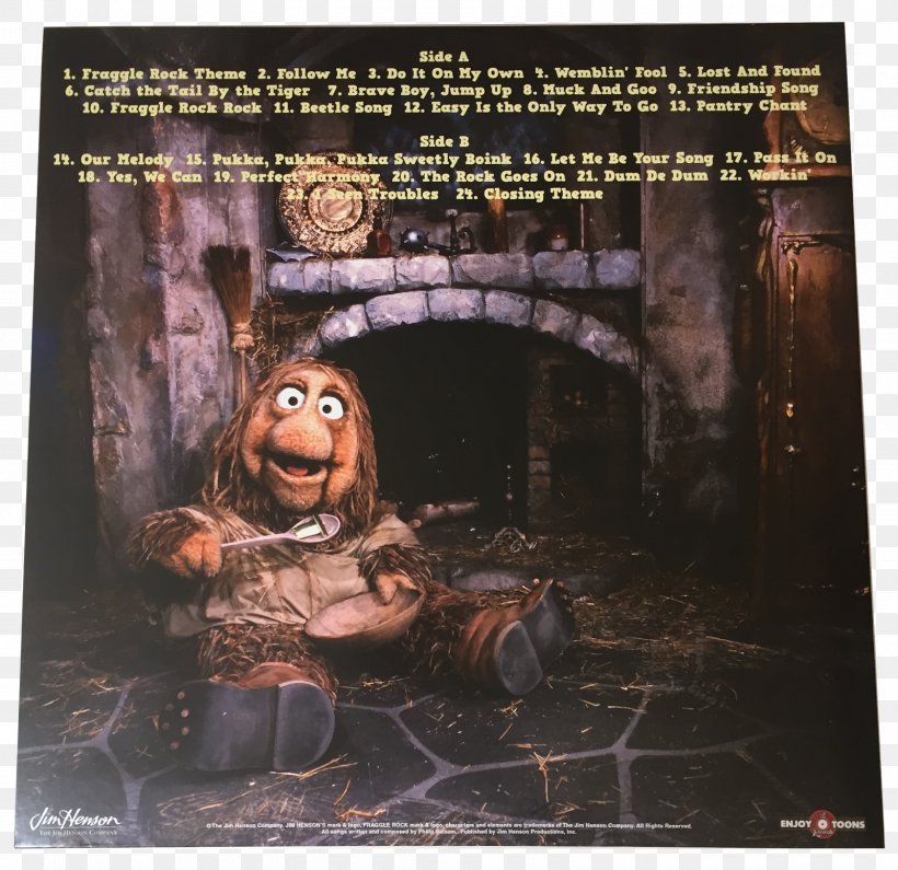 Boober Phonograph Record The Muppets Catch The Tail By The Tiger LP Record, PNG, 1600x1552px, Boober, Album, Album Cover, Brian Henson, Fraggle Rock Download Free