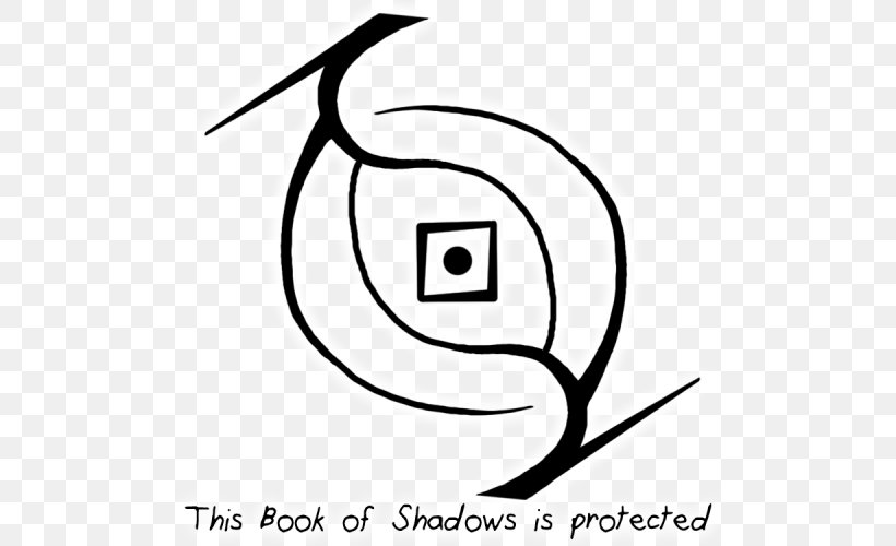 Book Of Shadows Sigil Magic Drawing Wicca, PNG, 500x500px, Book Of Shadows, Area, Art, Artwork, Black And White Download Free
