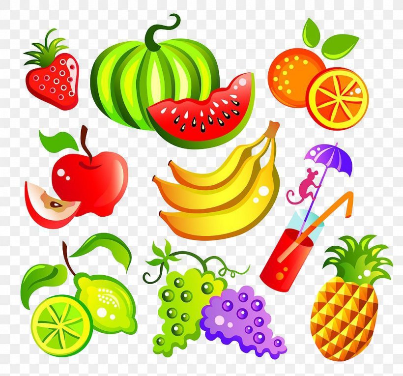 Fruit Cartoon Drawing Clip Art, PNG, 1024x956px, Fruit, Art, Artwork, Cartoon, Diet Food Download Free