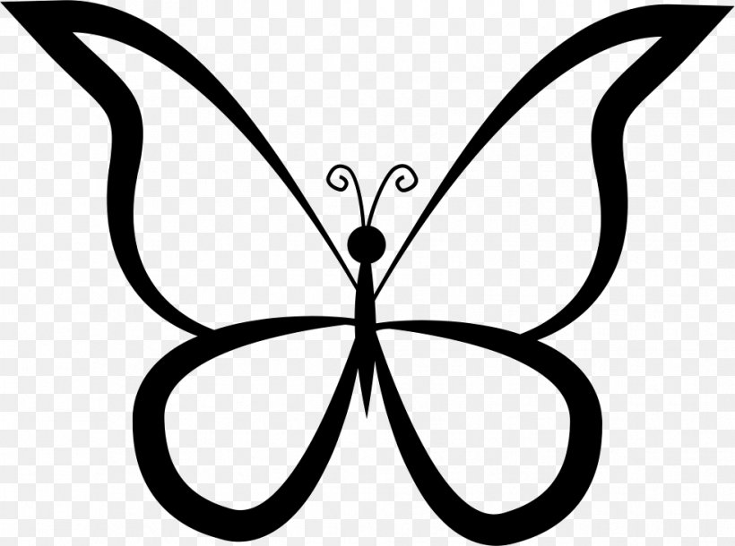 Butterfly Insect Clip Art, PNG, 981x730px, Butterfly, Artwork, Black, Black And White, Brush Footed Butterfly Download Free