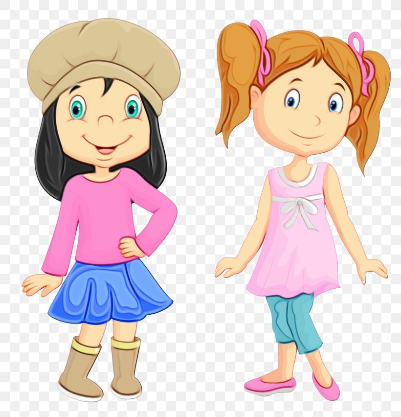 Friendship Cartoon, PNG, 800x852px, Watercolor, Animated Cartoon, Animation, Art, Behavior Download Free