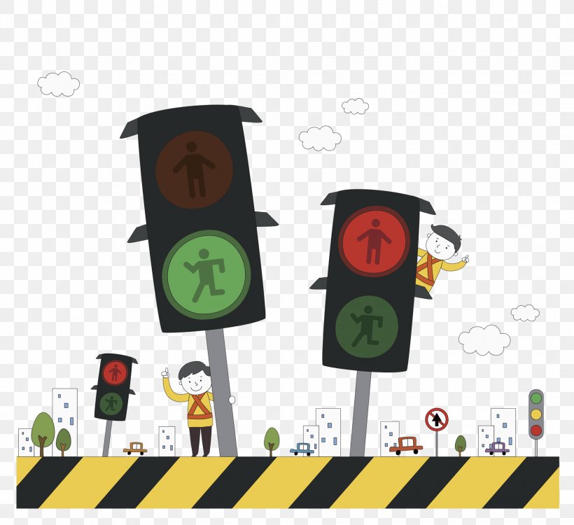 Traffic Light Drawing Cartoon Road, PNG, 1954x1788px, Traffic Light, Cartoon, Drawing, Light Fixture, Lighting Download Free