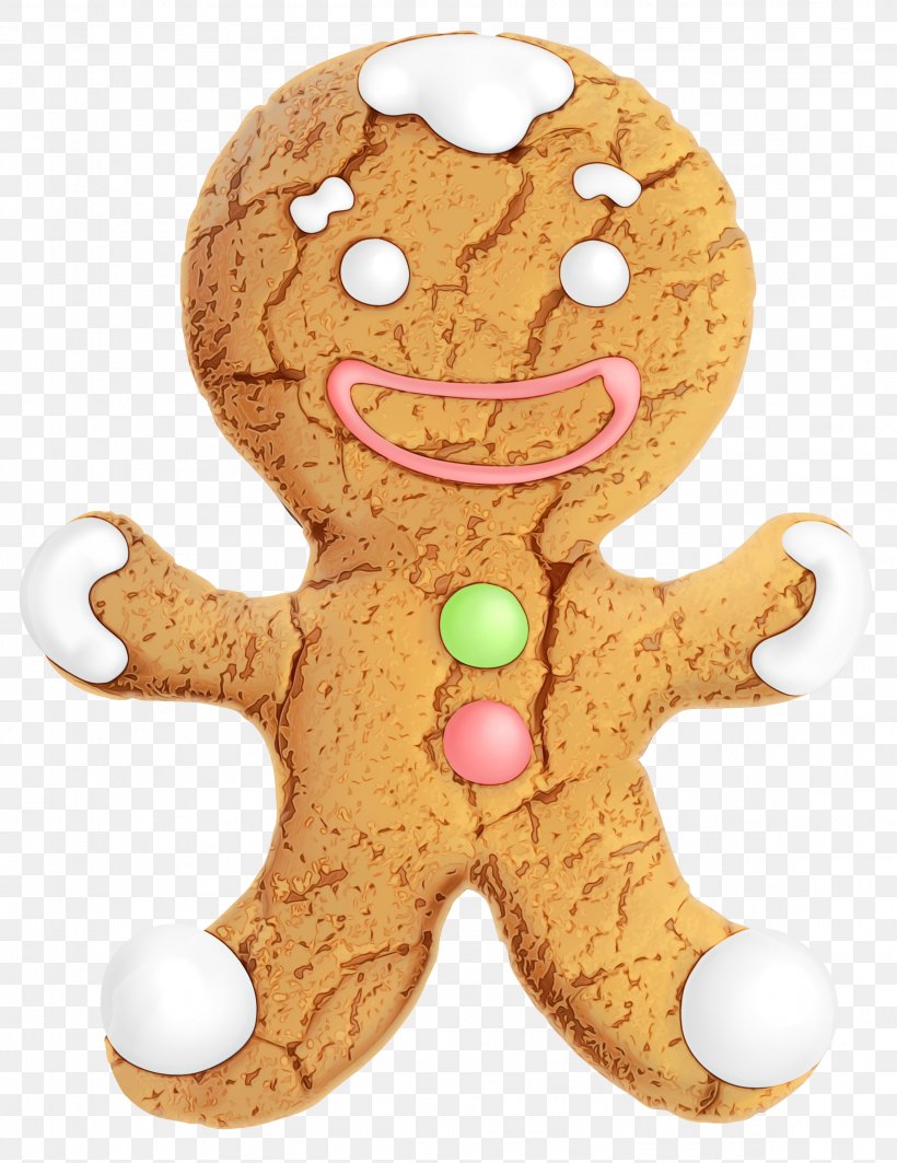 Christmas Gingerbread Man, PNG, 2313x3000px, Watercolor, Baked Goods, Baking, Biscuit, Biscuits Download Free