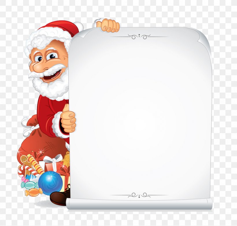 Santa Claus Paper Scroll Clip Art, PNG, 1024x976px, Santa Claus, Christmas, Christmas Ornament, Drawing, Fictional Character Download Free