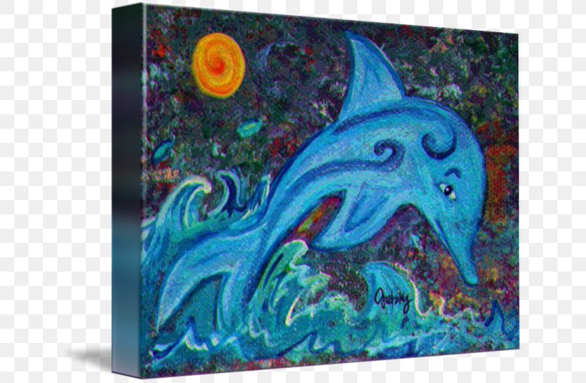 Dolphin Modern Art Painting Artist, PNG, 650x536px, Dolphin, Abstract Art, Acrylic Paint, Aqua, Art Download Free