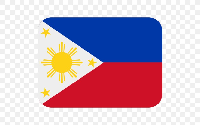 Flag Of The Philippines Philippine Declaration Of Independence Flags Of Asia, PNG, 512x512px, Philippines, Area, Blue, Emoji, Flag Download Free