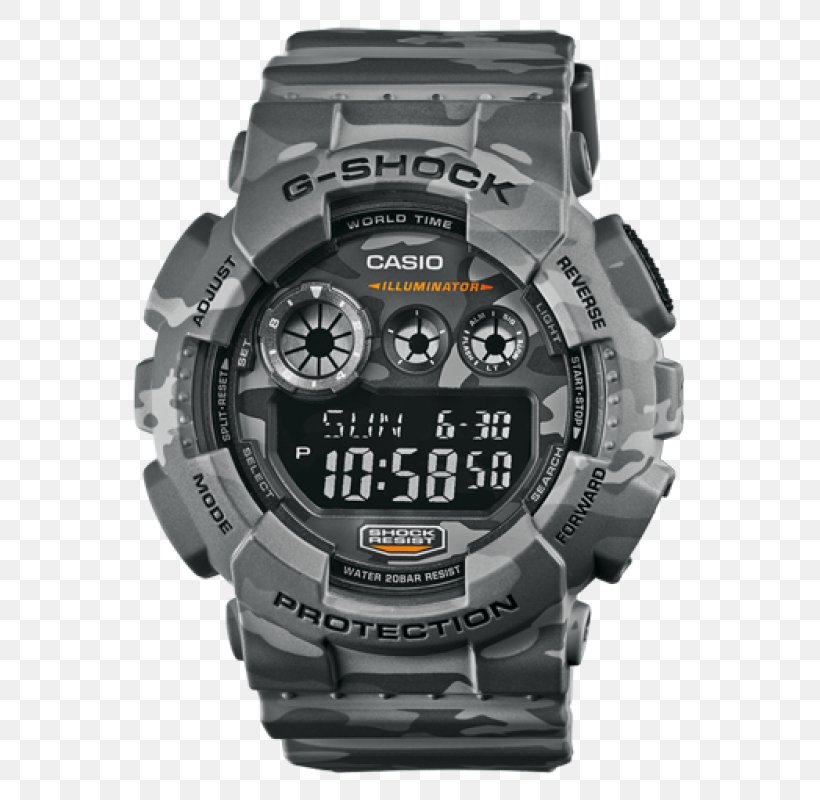 Master Of G G-Shock GD-120CM Watch Casio, PNG, 800x800px, Master Of G, Brand, Camouflage, Casio, Chronograph Download Free