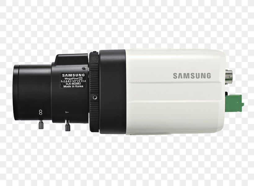 Samsung 1000TVL WDR Camera SCB-5003PH Hanwha Aerospace Closed-circuit Television, PNG, 800x600px, Camera, Analogkamera, Box Camera, Camera Accessory, Camera Lens Download Free