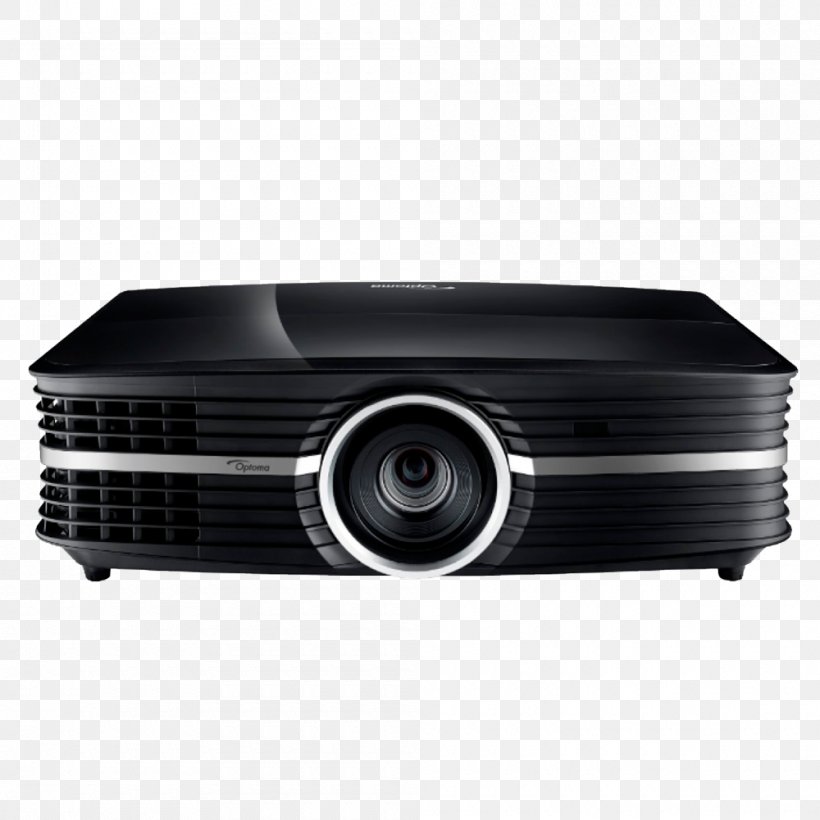 Ultra HD Blu-ray UHD65 4K Home Cinema Projector Ultra-high-definition Television 4K Resolution Optoma Corporation, PNG, 1000x1000px, 4k Resolution, Ultra Hd Bluray, Audio Receiver, Digital Light Processing, Electronics Download Free