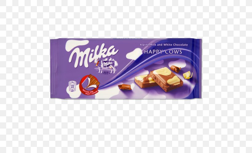 Cattle Milka Chocolate Bar White Chocolate, PNG, 500x500px, Cattle, Candy, Caramel, Chocolate, Chocolate Bar Download Free