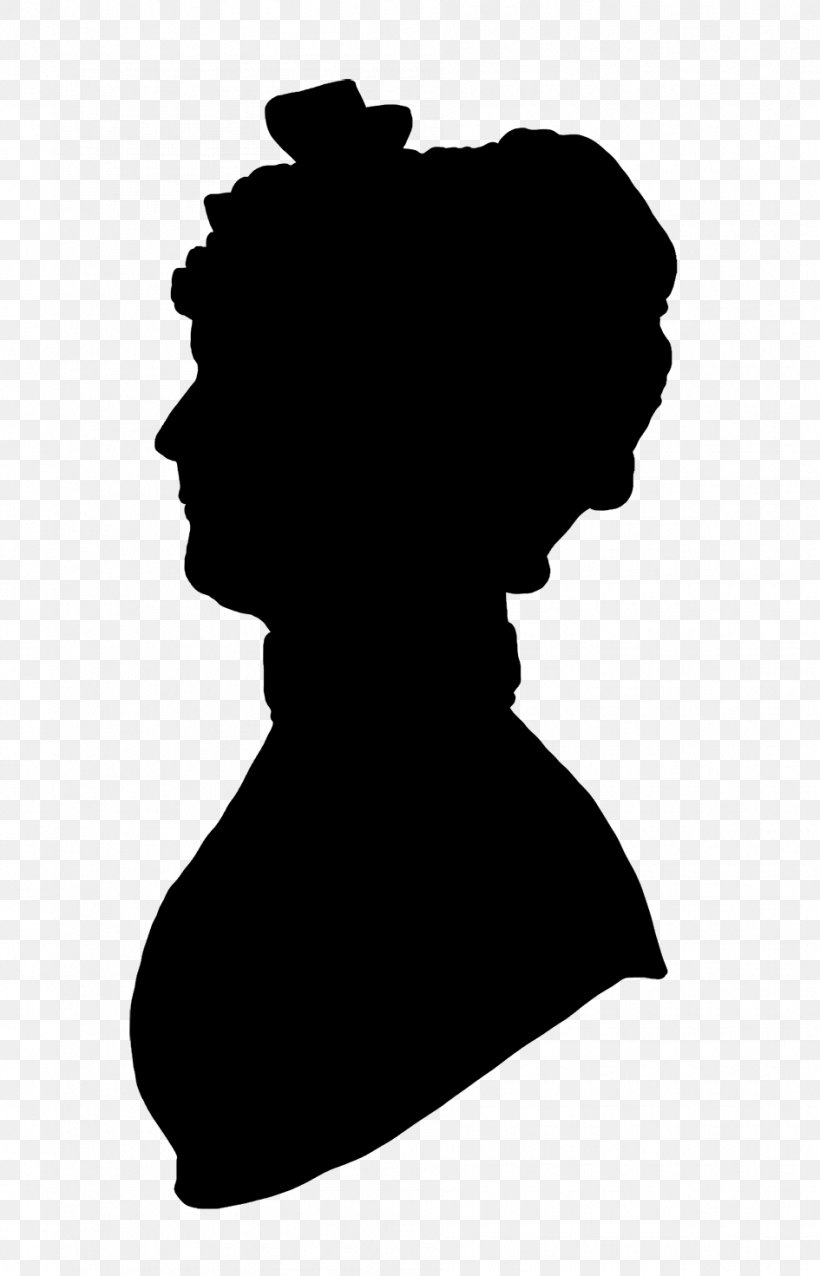 Victorian Era Woman With A Hat Silhouette Female, PNG, 945x1471px, Victorian Era, Black, Black And White, Female, Head Download Free