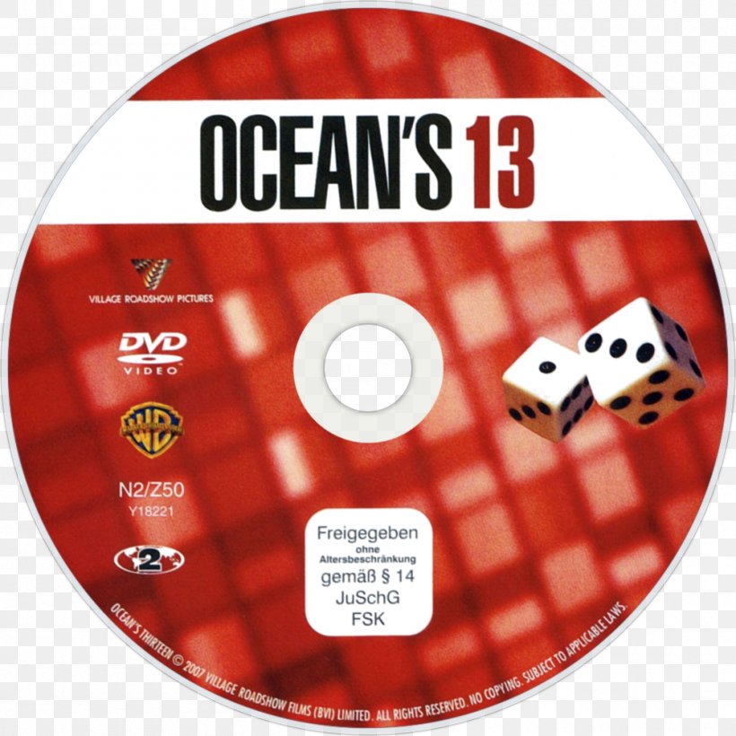 Danny Ocean Compact Disc Blu-ray Disc Ocean's DVD, PNG, 1000x1000px, Danny Ocean, Al Pacino, Bluray Disc, Brand, Cinema Download Free