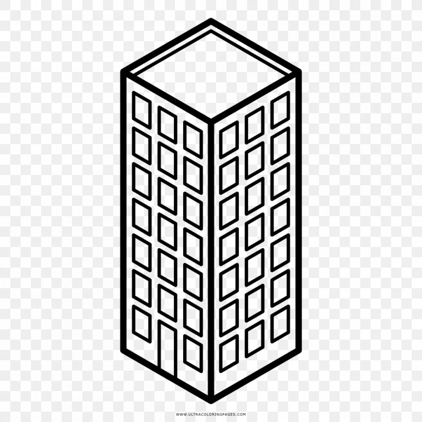 Drawing Building Coloring Book House, PNG, 1000x1000px, Drawing, Area, Black And White, Building, Coloring Book Download Free