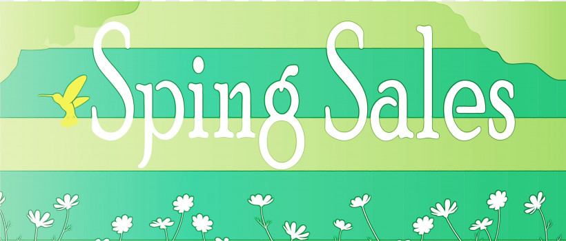 Green Text Font Line Banner, PNG, 2999x1282px, Spring Sales, Banner, Green, Line, Paint Download Free