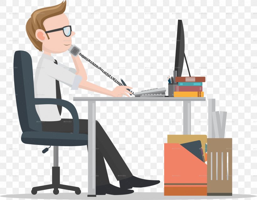 Office Desk Clip Art, PNG, 2844x2219px, Office, Business, Desk, Furniture, Human Behavior Download Free