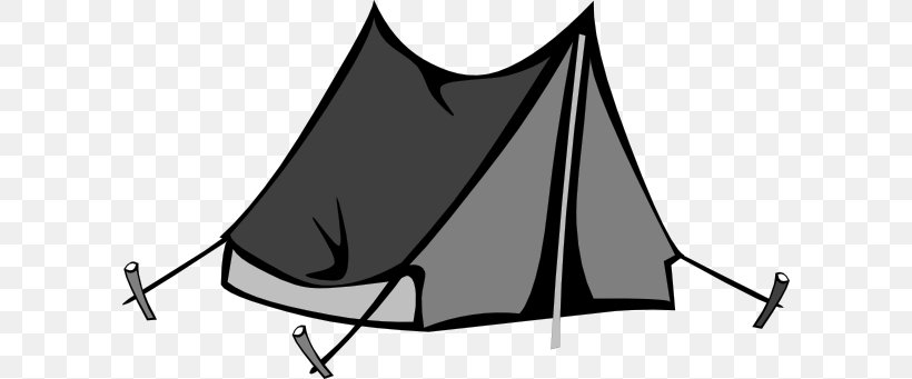 Tent Camping Cartoon Clip Art, PNG, 600x341px, Tent, Black, Black And White, Campfire, Camping Download Free