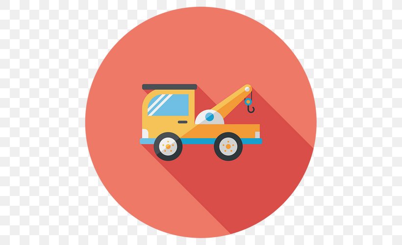 Tow Truck Towing Clip Art, PNG, 500x500px, Tow Truck, Area, Flatbed Truck, Istock, Orange Download Free