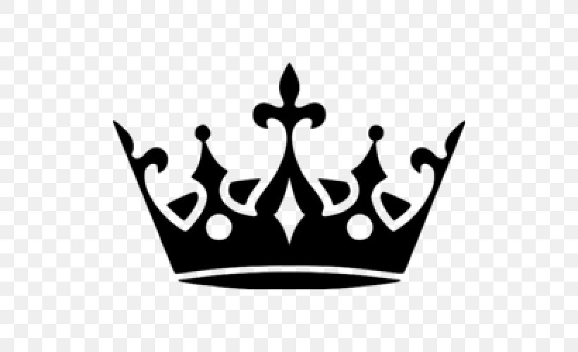Wall Decal Sticker Crown, PNG, 500x500px, Wall Decal, Black And White, Crown, Crown Molding, Decal Download Free