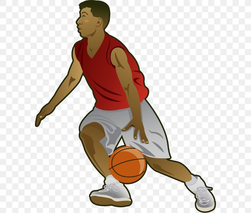 Basketball Clip Art Image Vector Graphics, PNG, 592x697px, Basketball, Ball, Ball Game, Basketball Moves, Basketball Player Download Free
