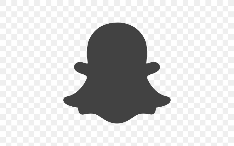 Social Media Logo Snapchat, PNG, 512x512px, Social Media, Black, Logo, Silhouette, Snap Inc Download Free